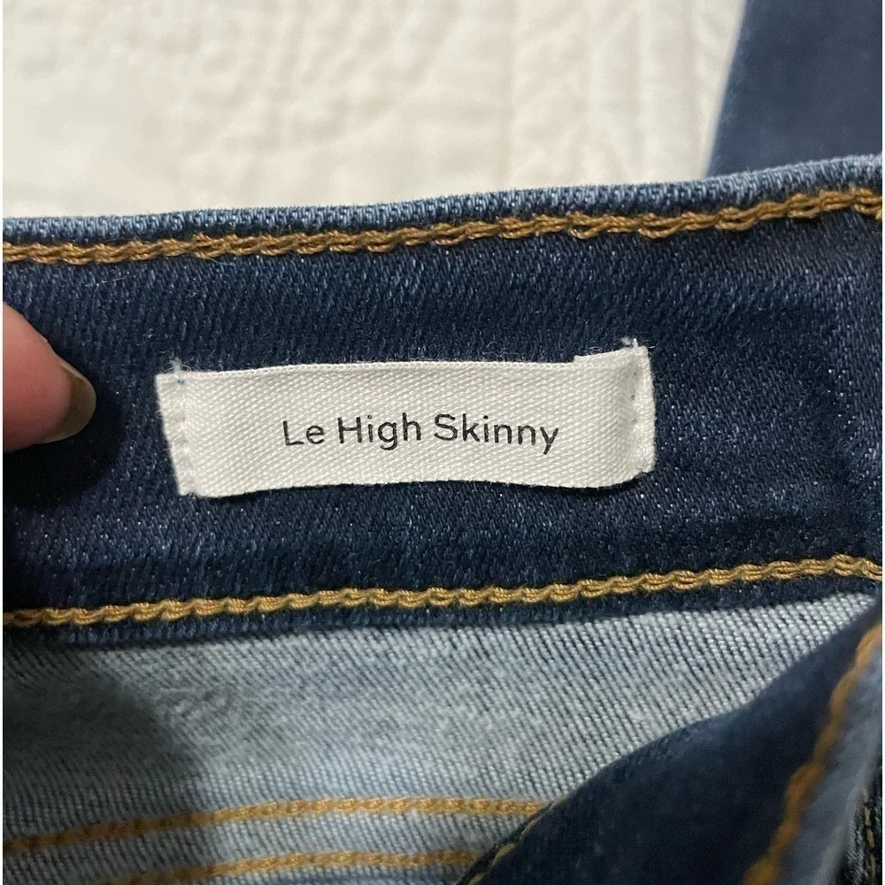 EUC Frame Denim Le High Skinny Dublin Chew dark wash jeans size 27